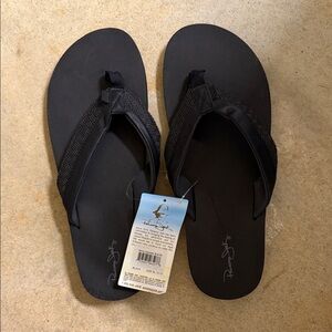 Black Men’s Flip Flop Sandals with Comfortable Straps